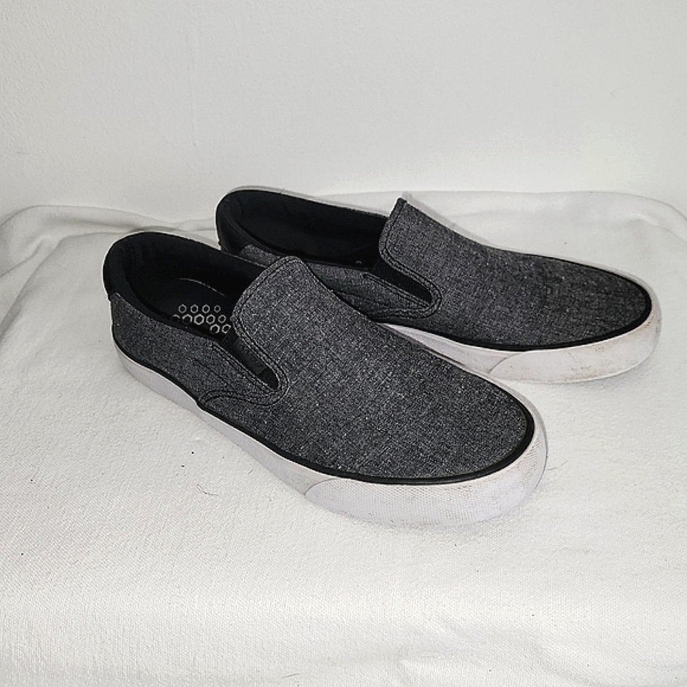 Men's Gray Slip-On Shoes
